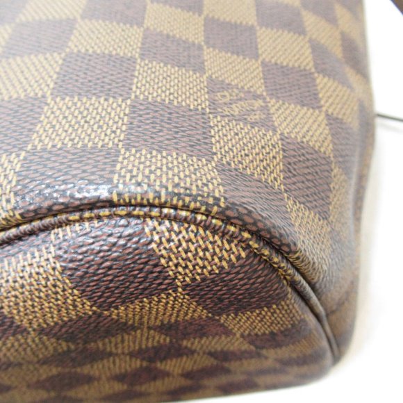 LOUIS VUITTON Neverfull MM Shoulder tote bag Damier Ebene Used LV - Picture 5 of 10